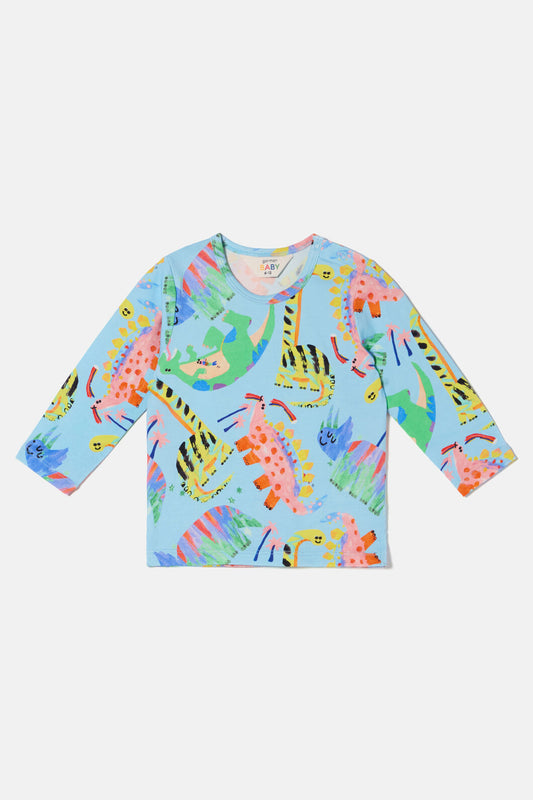 Gorman NZ - Dino Land Baby T-Shirt - blue