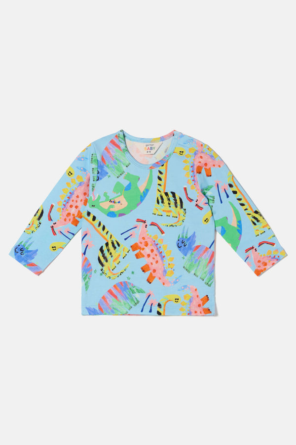 Gorman NZ - Dino Land Baby T-Shirt - blue