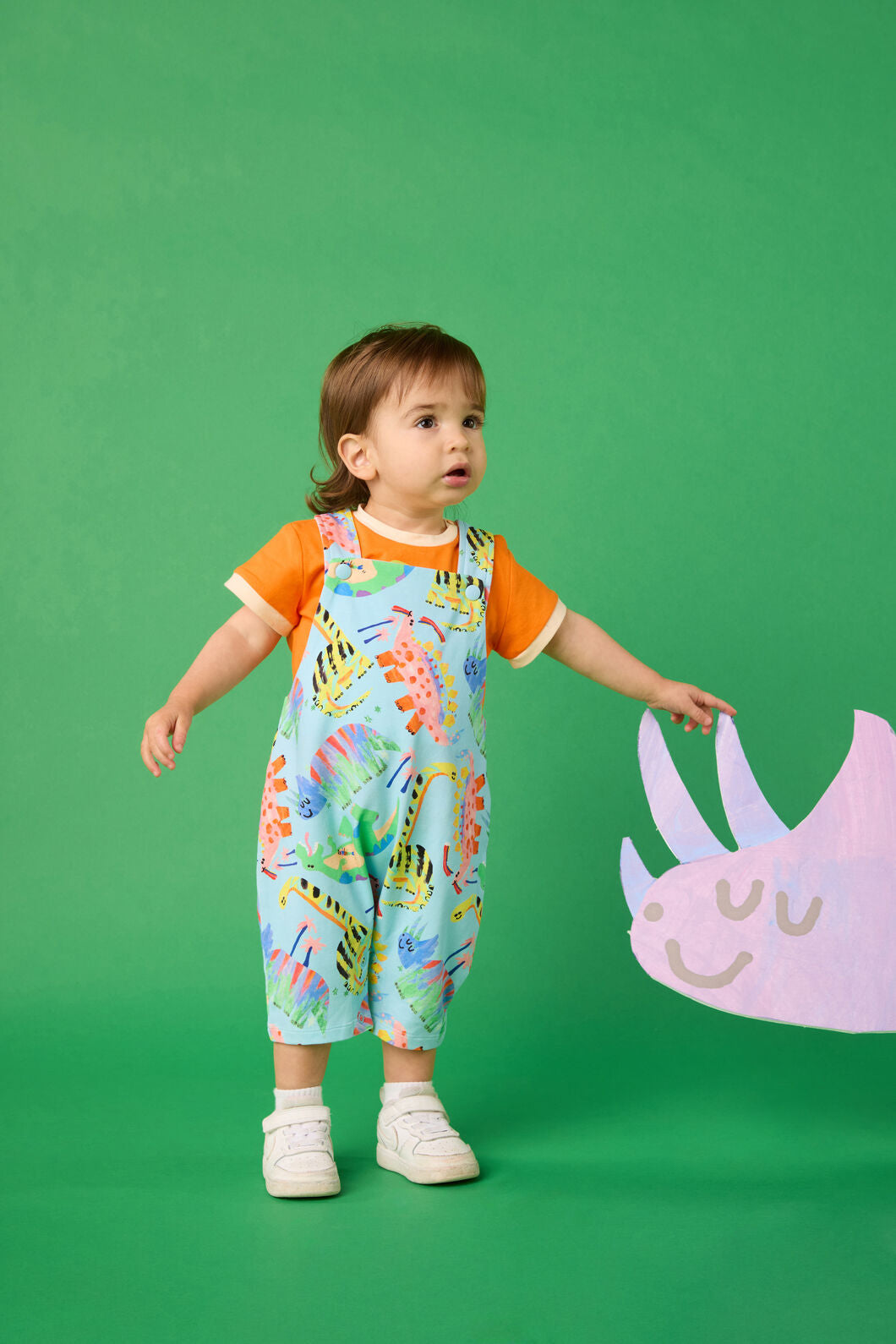 Gorman NZ - Dino Land Baby Overalls - blue