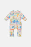 Gorman NZ - On Bikes Baby Bodysuit - multi