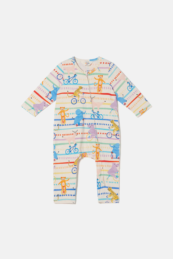 Gorman NZ - On Bikes Baby Bodysuit - multi