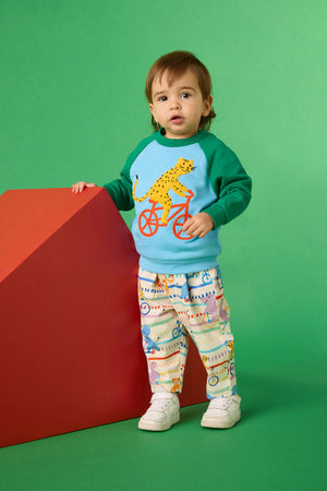 Gorman NZ - Leo On Bike Baby Sweater - multi
