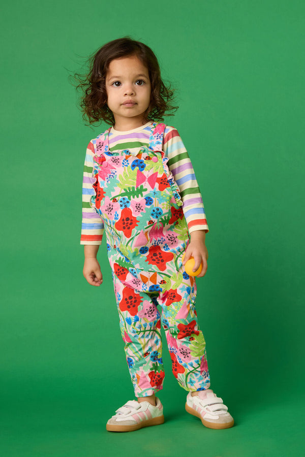 Gorman NZ - Flower Field Baby Overalls - pink