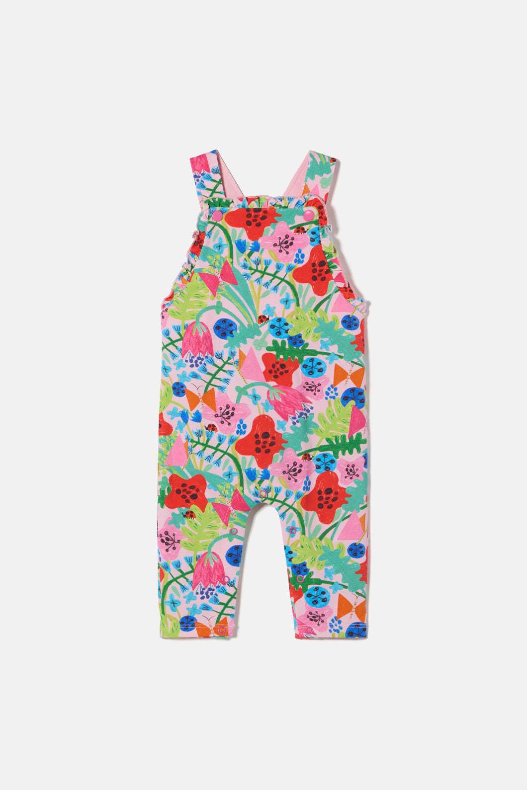 Gorman NZ - Flower Field Baby Overalls - pink