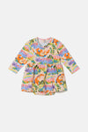 Gorman NZ - Pretty Dino Baby Dress - cream
