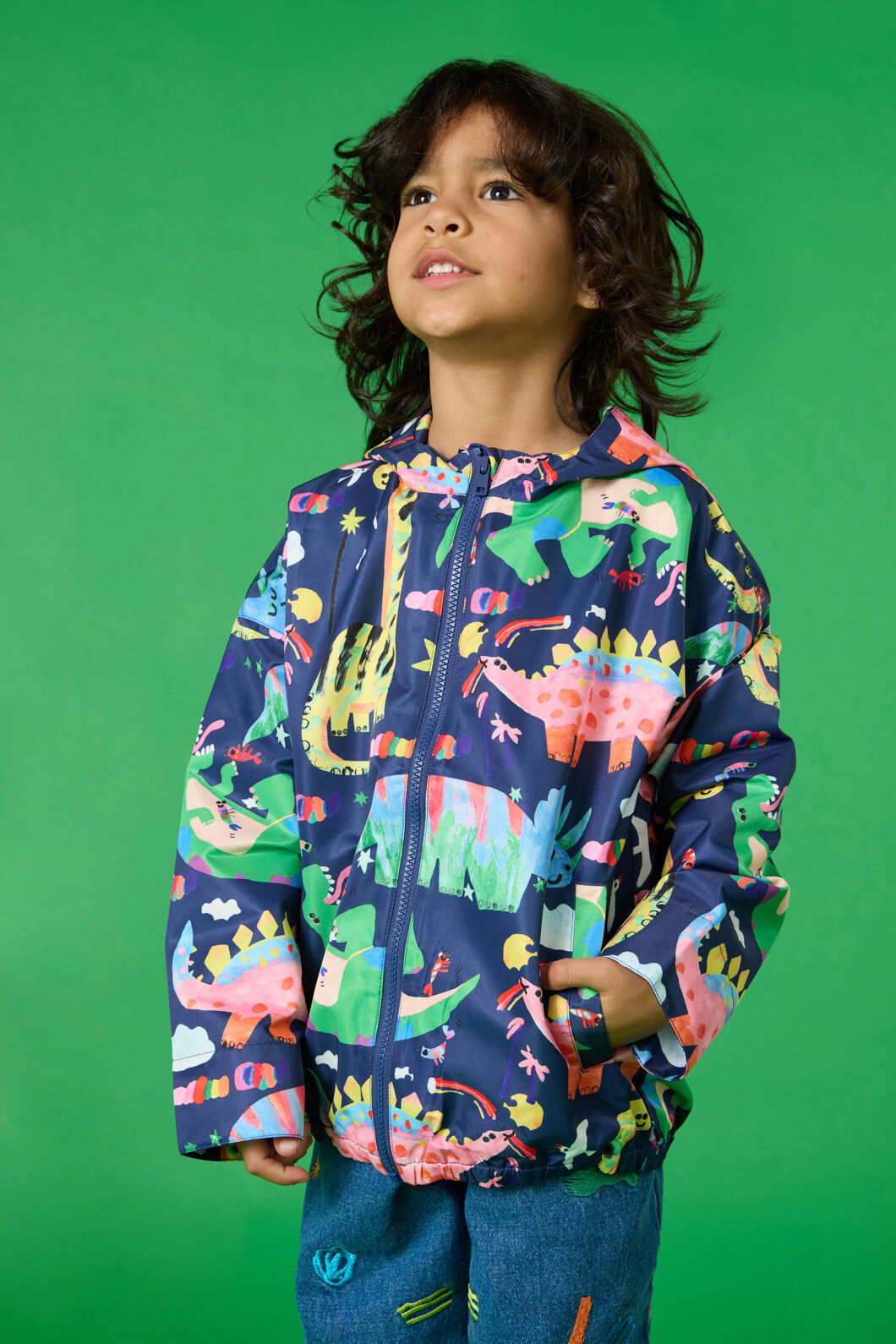 Gorman NZ - Boogie Dino Kids Raincoat - navy
