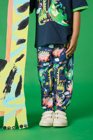 Gorman NZ - Boogie Dino Kids Track Pant - navy