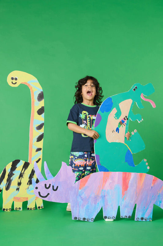 Gorman NZ - Dino's Kids T-Shirt - navy