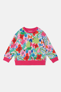Gorman NZ - Flower Fields Kids Sweater - pink