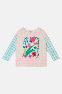 Gorman NZ - Check Flowers Kids T-Shirt - multi