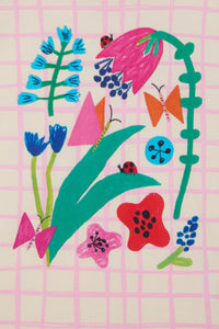 Gorman NZ - Check Flowers Kids T-Shirt - multi