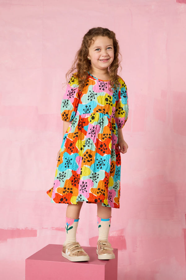 Gorman NZ - Bold Flowers Kids Dress - multi