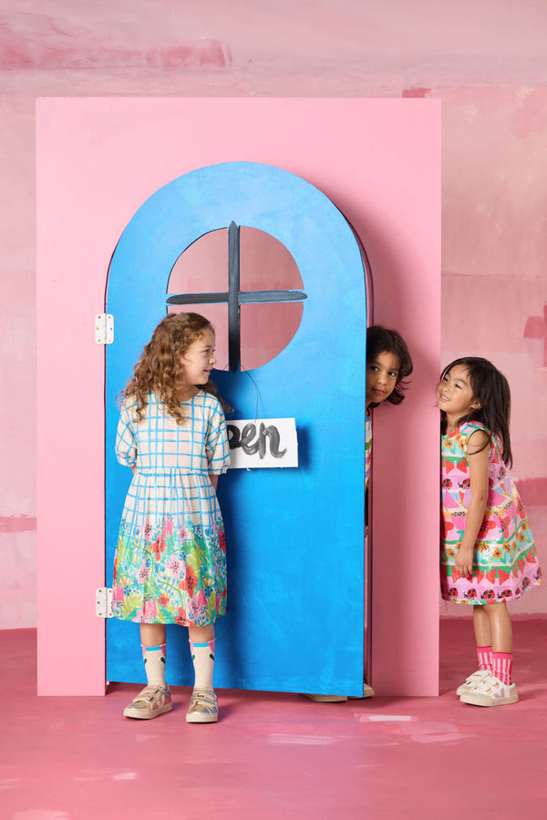 Gorman NZ - Check Field Kids Dress - multi