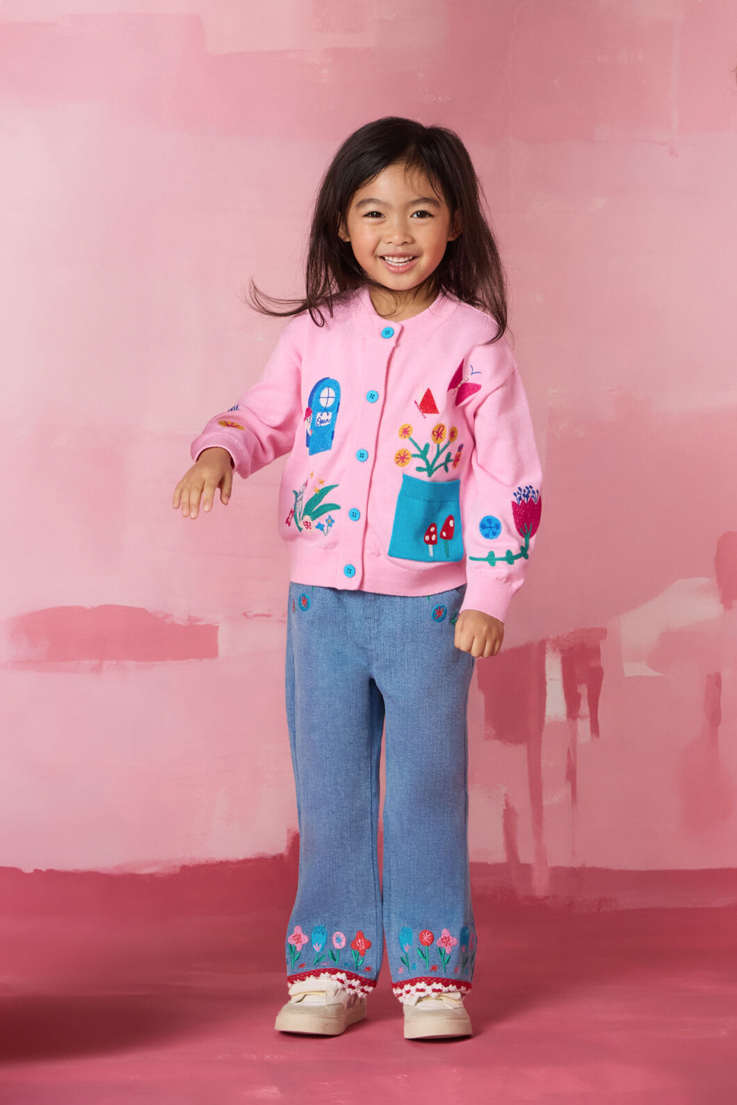 Gorman NZ - House Kids Cardigan - pink