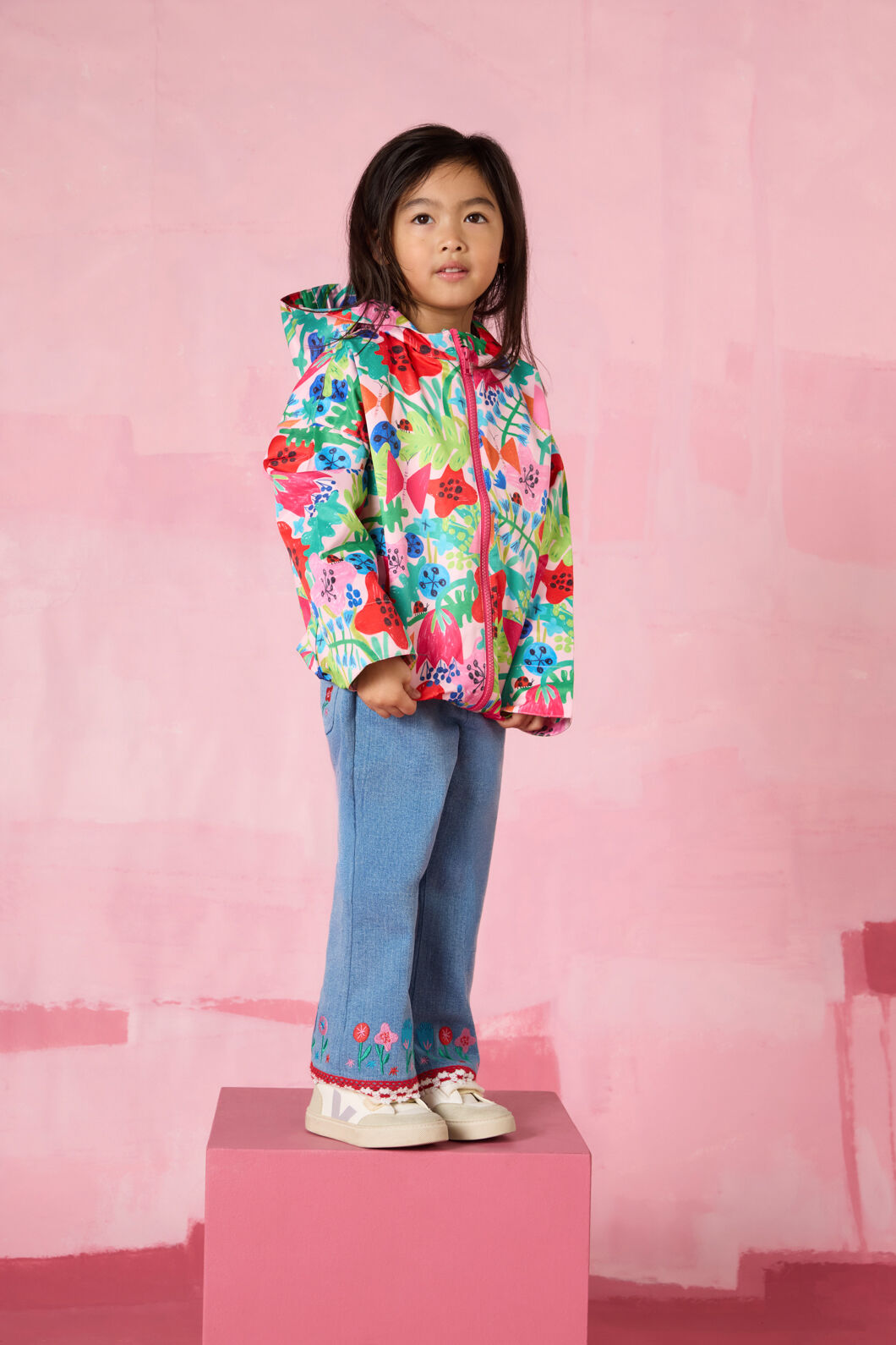 Gorman NZ - Embroidery Flowers Kids Pants - denim