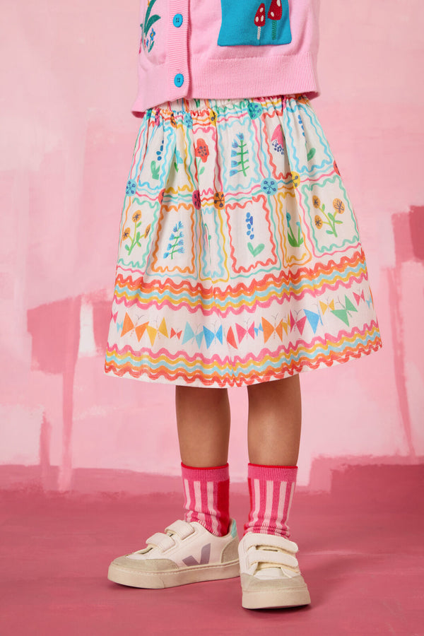 Gorman NZ - Gallery Border Kids Skirt - multi