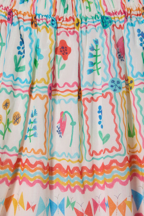 Gorman NZ - Gallery Border Kids Skirt - multi