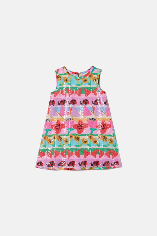 Gorman NZ - Pretty Rows Kids Sequins Dress - multi