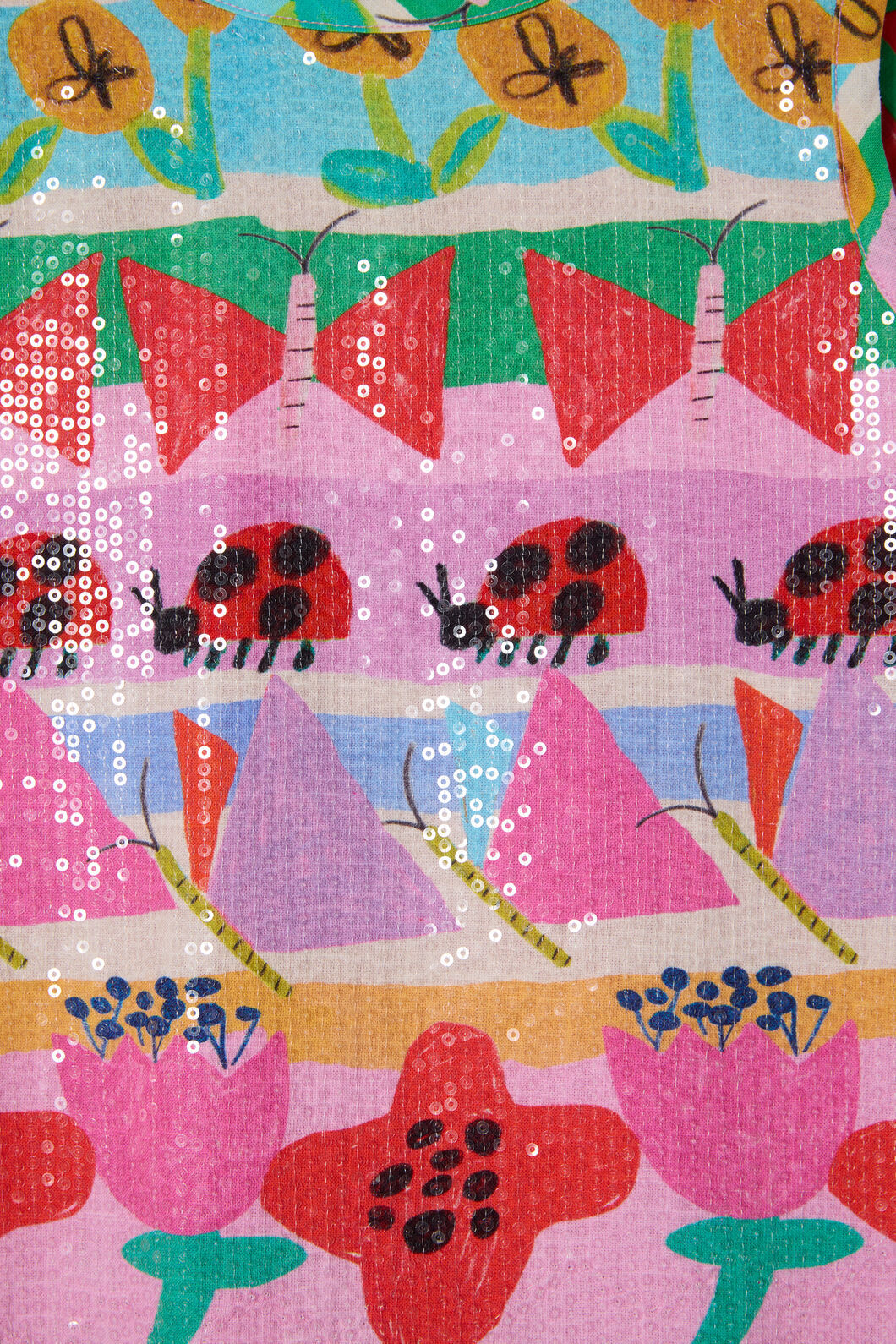 Gorman NZ - Pretty Rows Kids Sequins Dress - multi