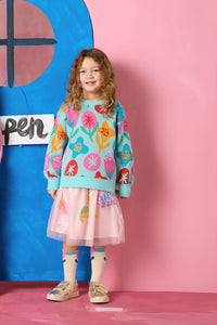 Gorman NZ - Dino Kids Party Skirt - pink