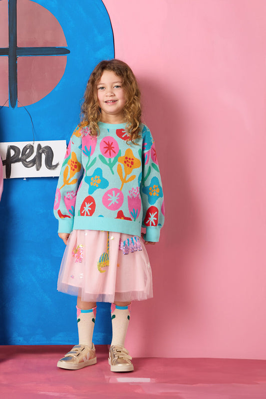 Gorman NZ - Dino Kids Party Skirt - pink