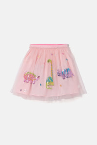 Gorman NZ - Dino Kids Party Skirt - pink