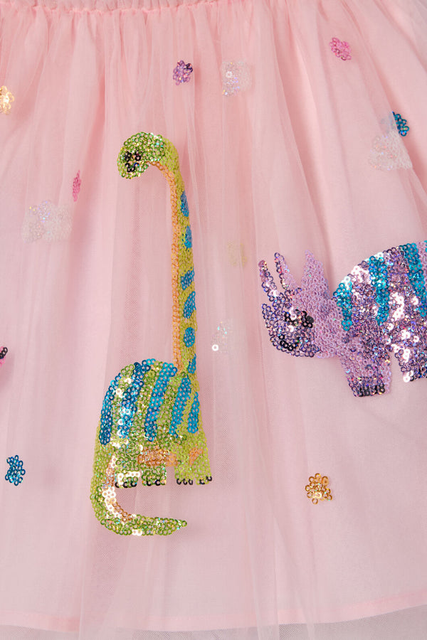Gorman NZ - Dino Kids Party Skirt - pink