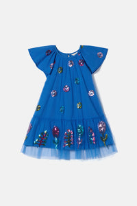 Gorman NZ - Field Kids Sequins Dress - blue