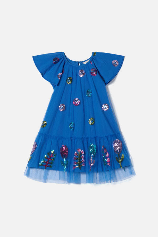 Gorman NZ - Field Kids Sequins Dress - blue