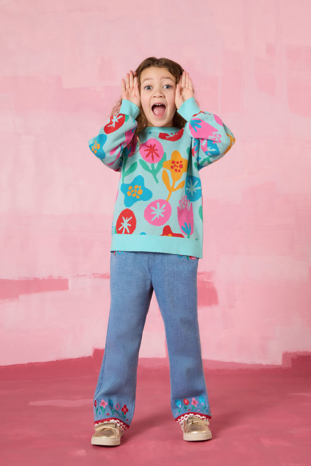 Gorman NZ - Flowers Kids Knit Jumper - multi