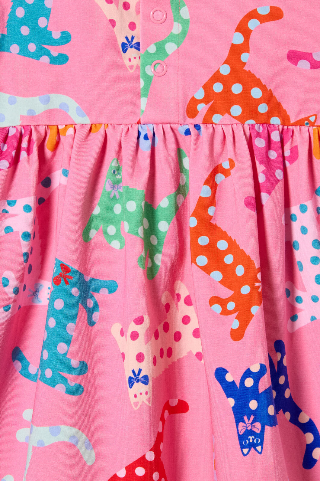 Gorman NZ - Spotty Cats Baby Dress - pink