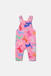 Gorman NZ - Spotty Cats Baby Overalls - pink