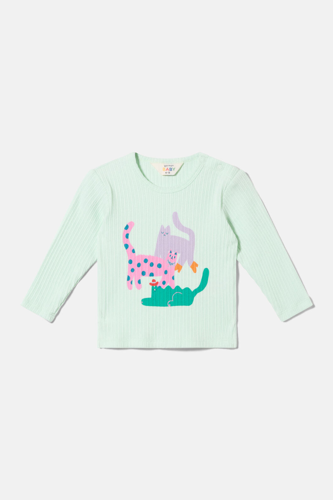 Gorman NZ - Three Cats Baby T-Shirt - mint