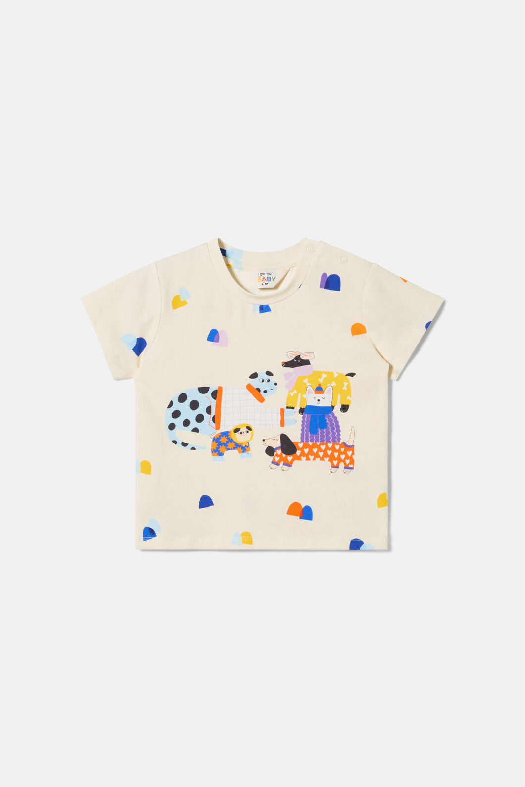 Gorman NZ - Dogs Baby T-Shirt - cream