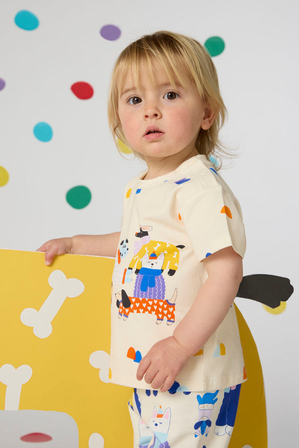 Gorman NZ - Dogs Baby T-Shirt - cream