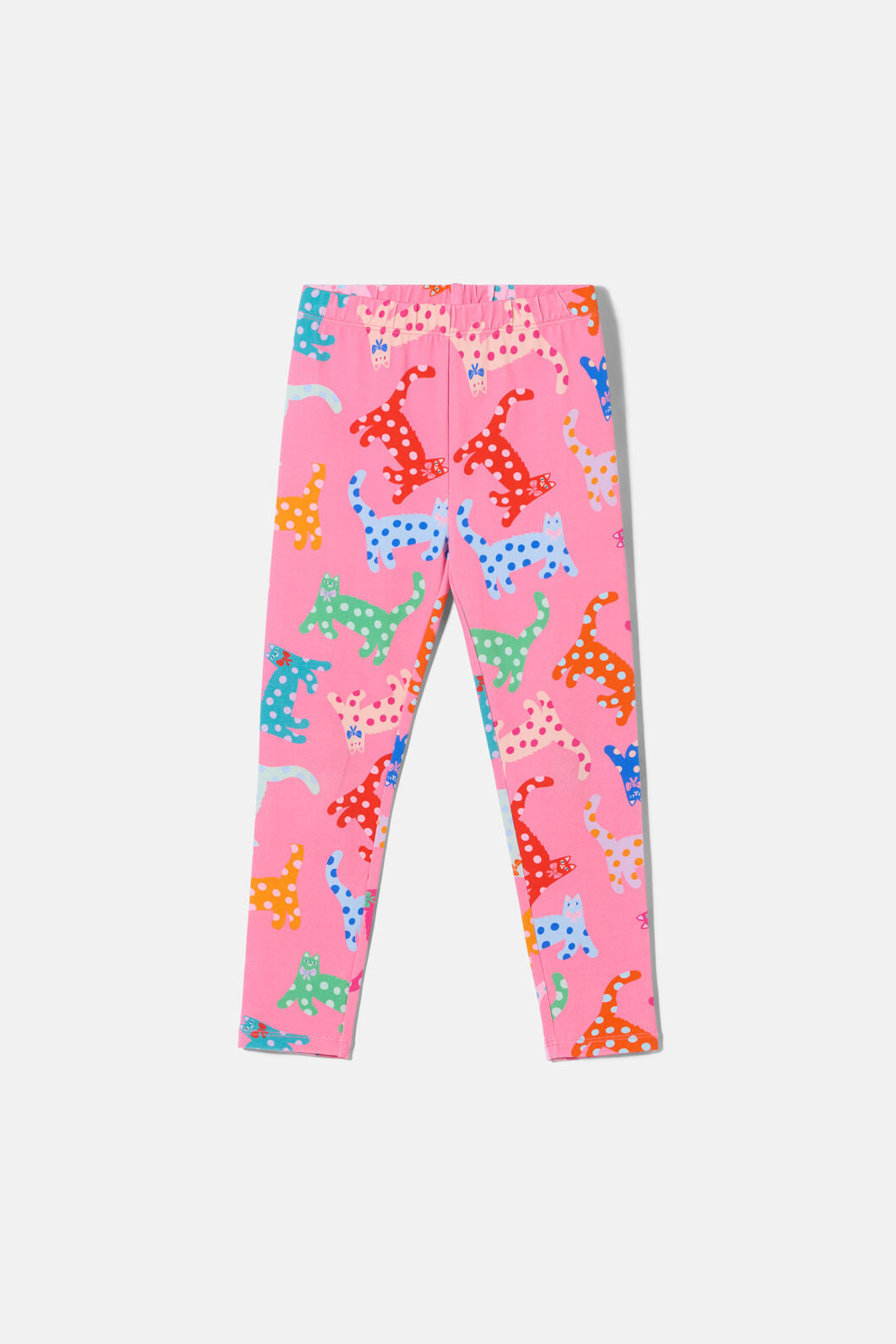Gorman NZ - Spotty Cats Kids Legging - pink