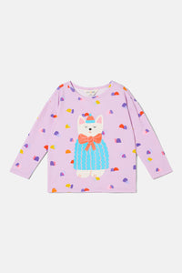 Gorman NZ - Cozy Dog Kids T-Shirt - lilac