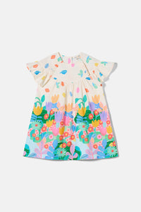 Gorman NZ - Floral Pop Kid Border Dress - multi