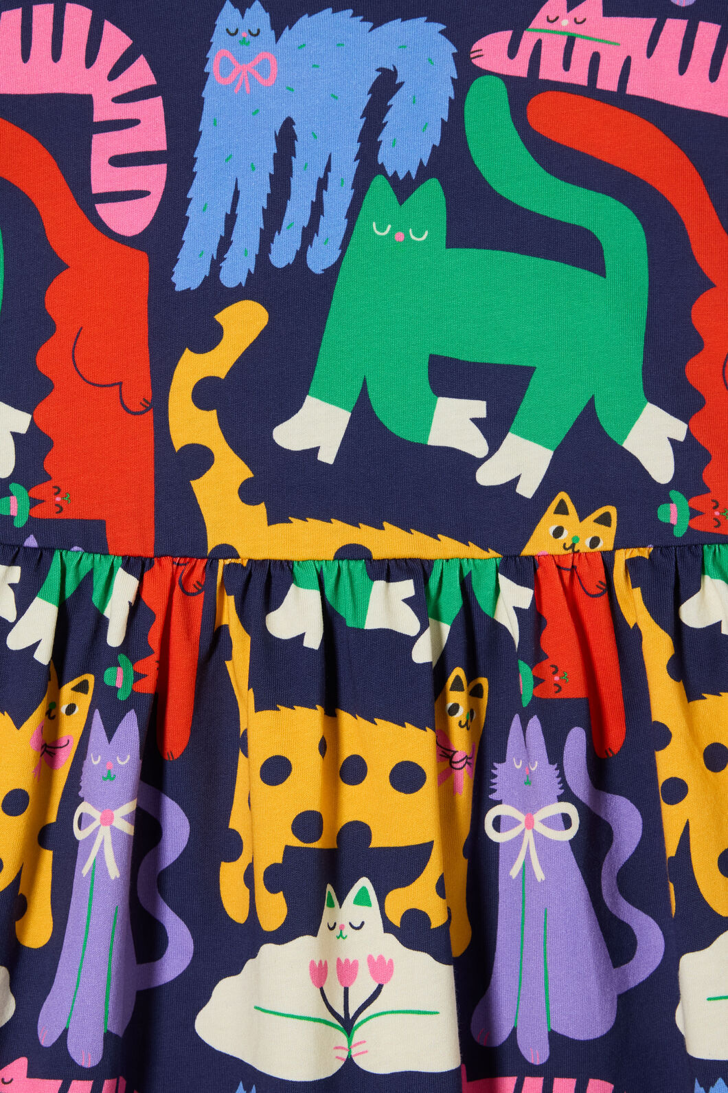 Gorman NZ - Cute Cats Kids Dress - navy