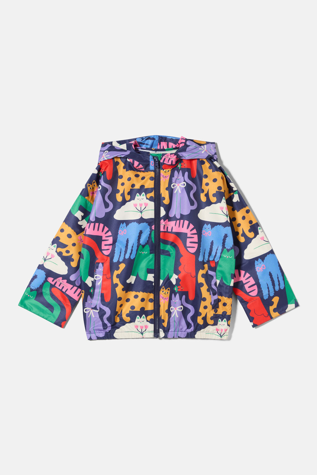 Gorman NZ - Cute Cats Kids Raincoat - navy