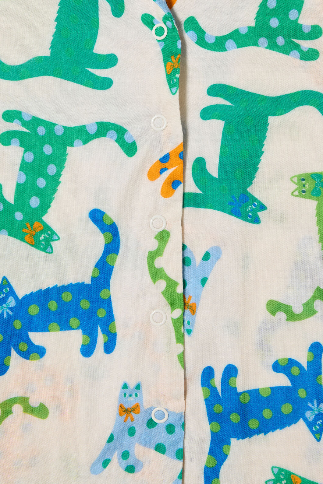 Gorman NZ - Spotty Cats Kids Shirt - cream