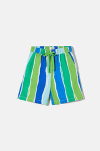 Gorman NZ - Green Stripes Kids Shorts - stripe