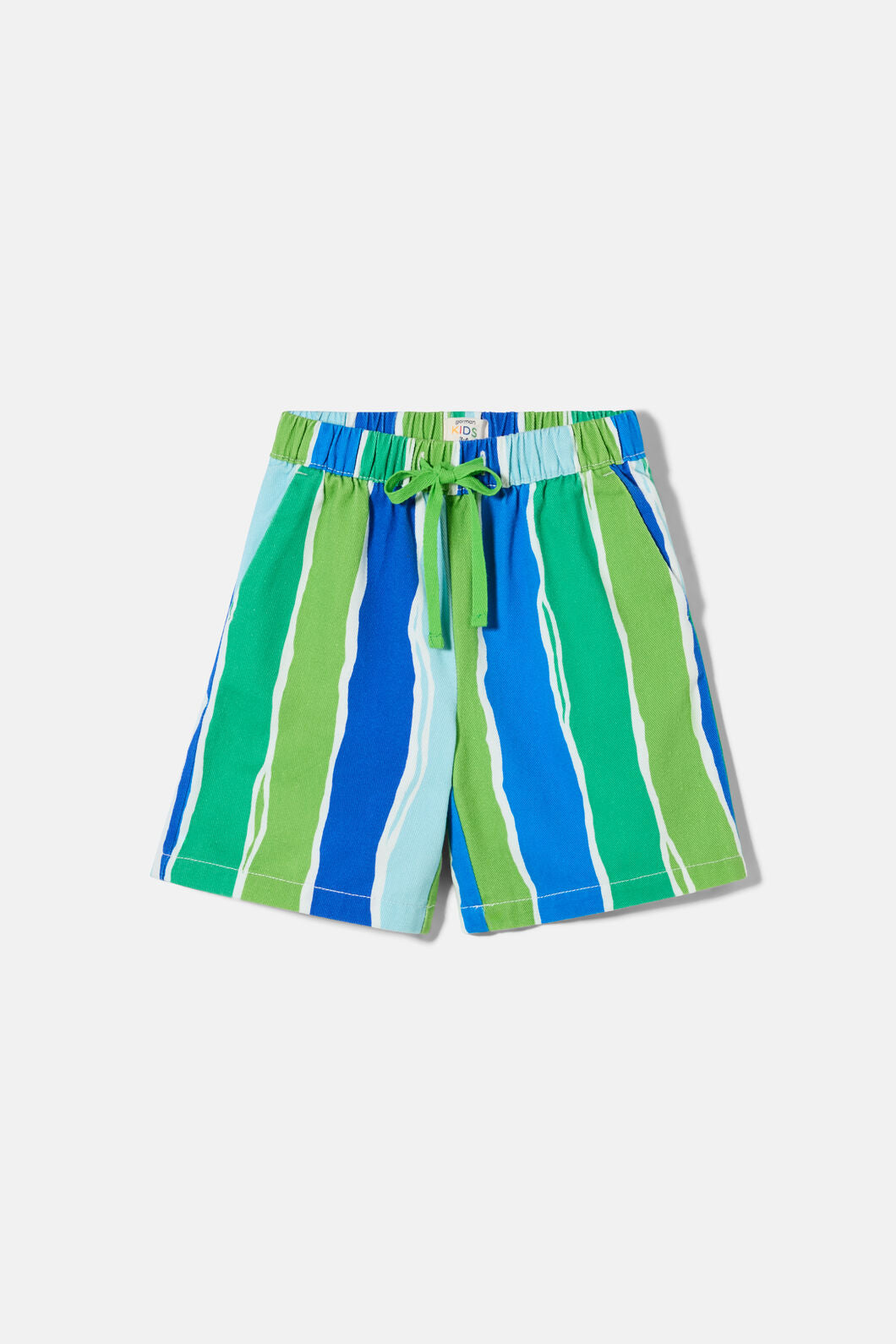 Gorman NZ - Green Stripes Kids Shorts - stripe
