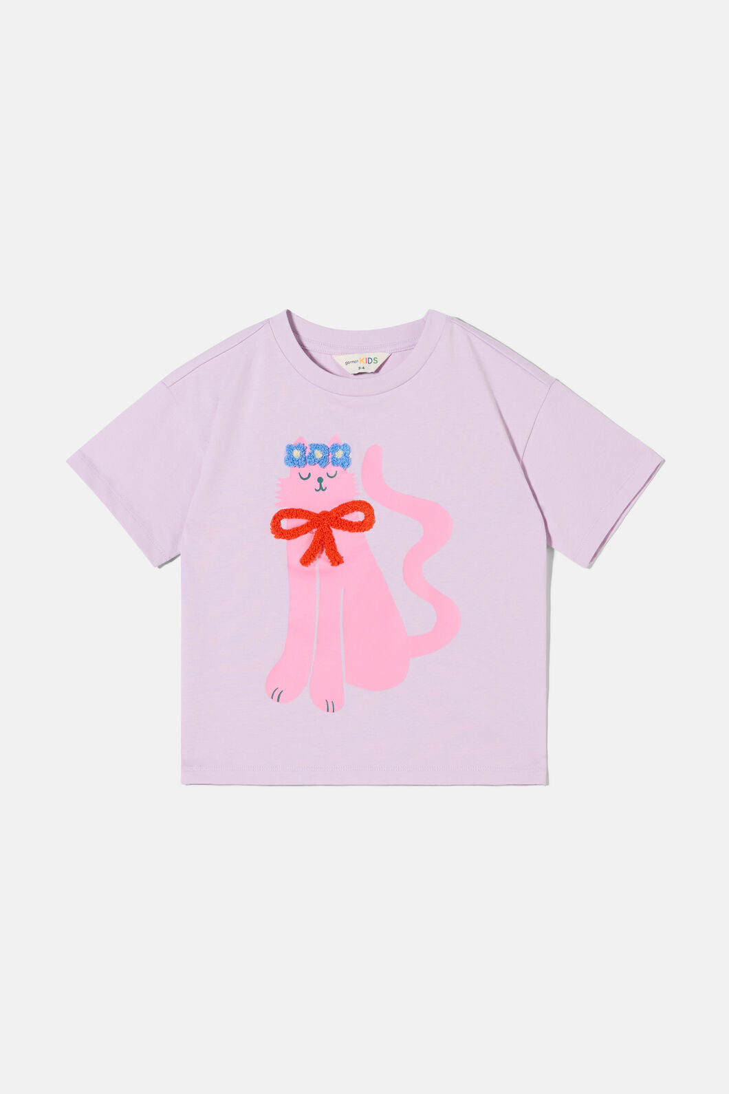 Gorman NZ - Pretty Cat Kids T-Shirt - lilac