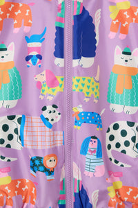Gorman NZ - Sweater Dogs Kids Raincoat - lilac