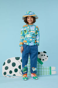 Gorman NZ - Sweater Dogs Kids T-Shirt - teal