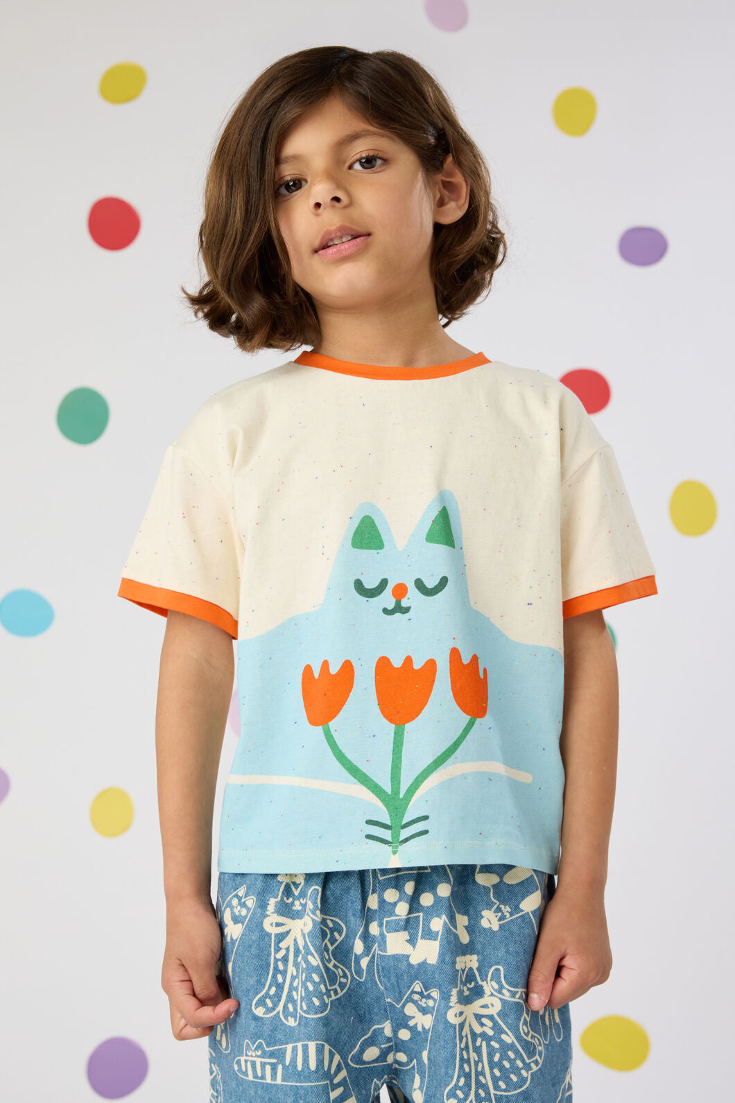 Gorman NZ - Cat Guy Kids T-Shirt - multi