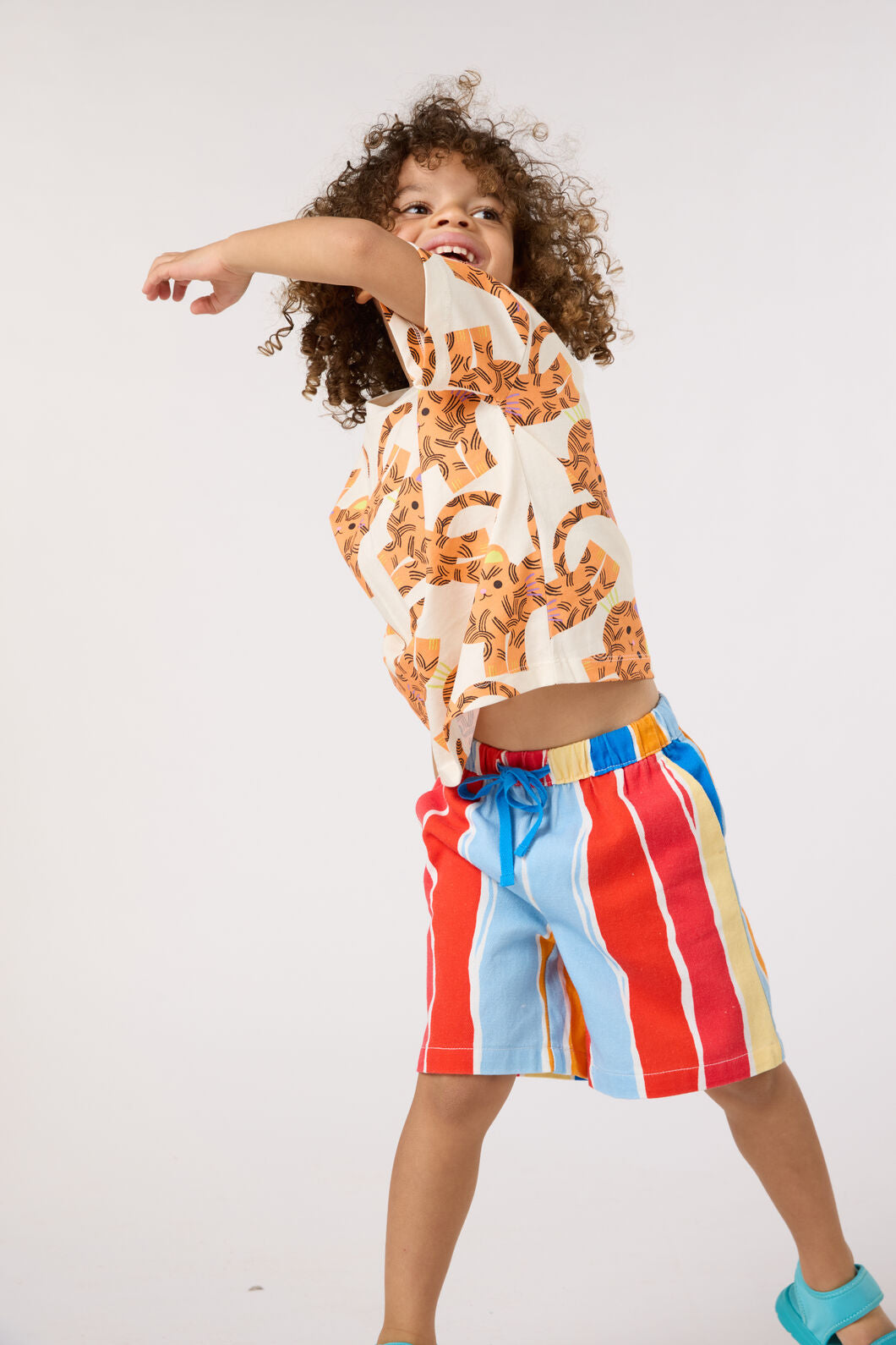 Gorman NZ - Red Stripes Kids Shorts - red-stripe