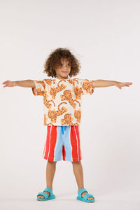 Gorman NZ - Red Stripes Kids Shorts - red-stripe