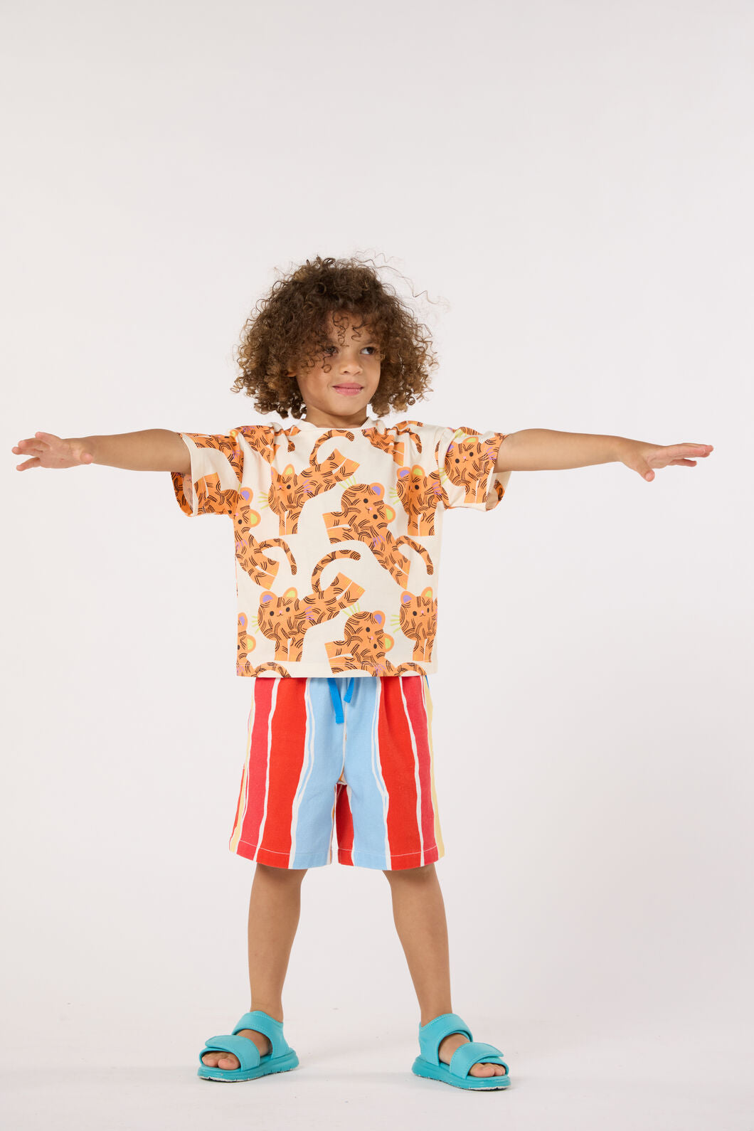 Gorman NZ - Red Stripes Kids Shorts - red-stripe